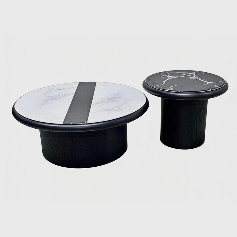Milano Marble Top Center Table Set (Set of 2), product view 1