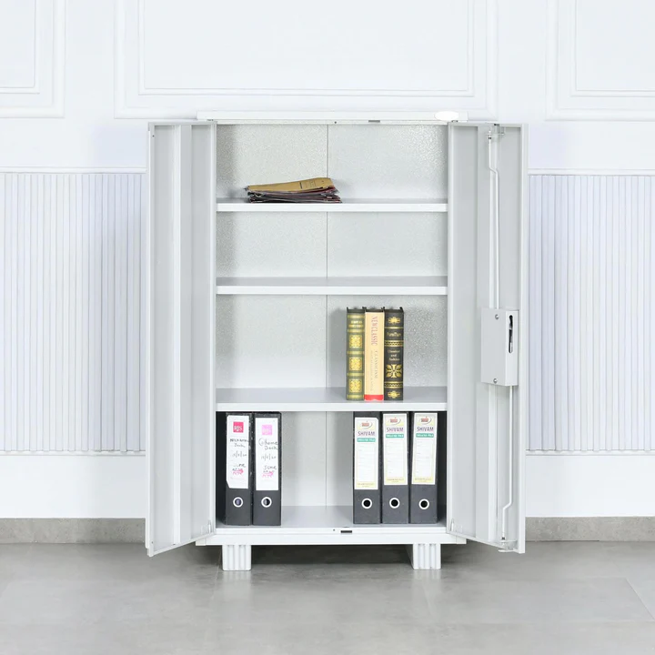 2 Door Steel Storage Cabinet (MS) - Office & Home Metal Almirah, product view 2
