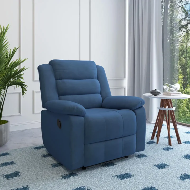 Blue Recliner Chair – Comfortable Sofa Recliner for Living Room, product view 2