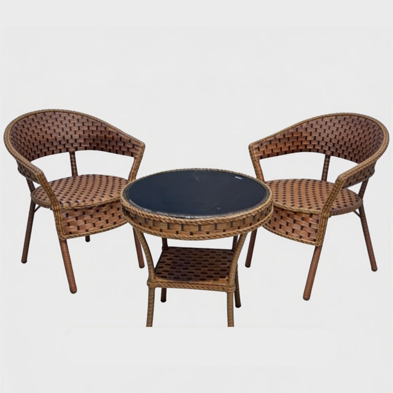 Greza Garden Set – Lightweight Outdoor Furniture (Table + 2 Chairs), product view 1